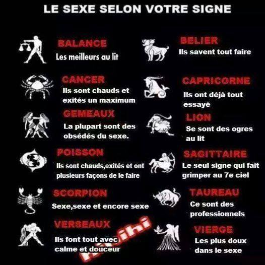 le sexe et les signes